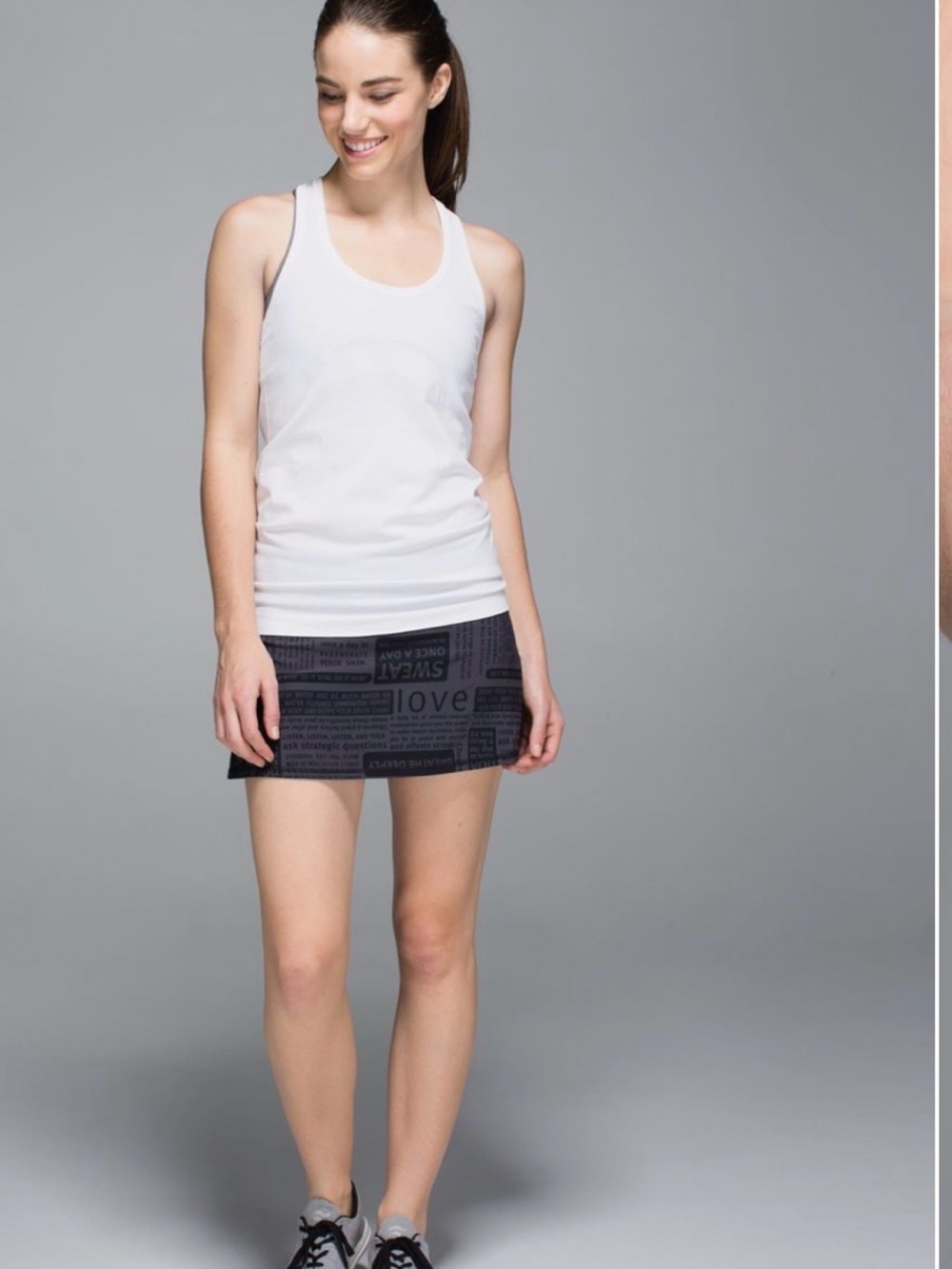 Lululemon Run Pace Setter Skirt – Black Print | Size 10